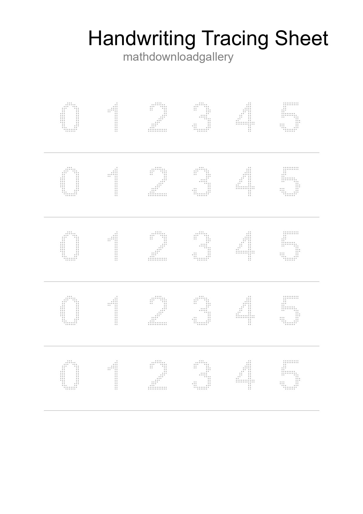 Printable Tracing Worksheet For Kids - Part 208