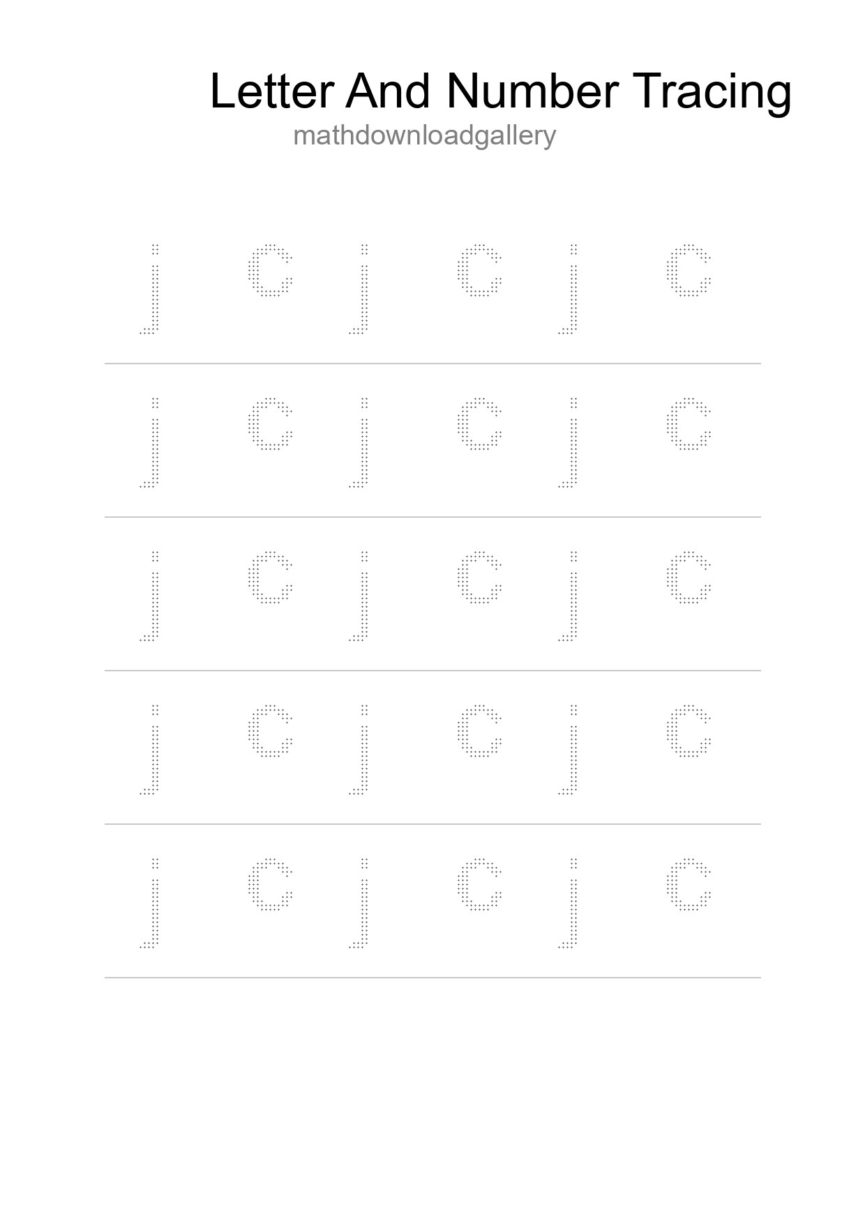 Printable Tracing Worksheet For Kids - Part 274